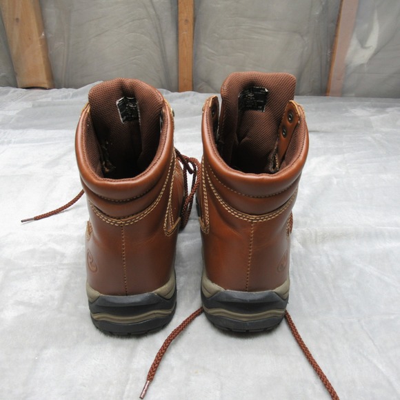 Roper Mens 11 Boots Brown Leather Rain Rugged Work Lace‎ Up Horseshoe Calf Hike - Picture 8 of 15